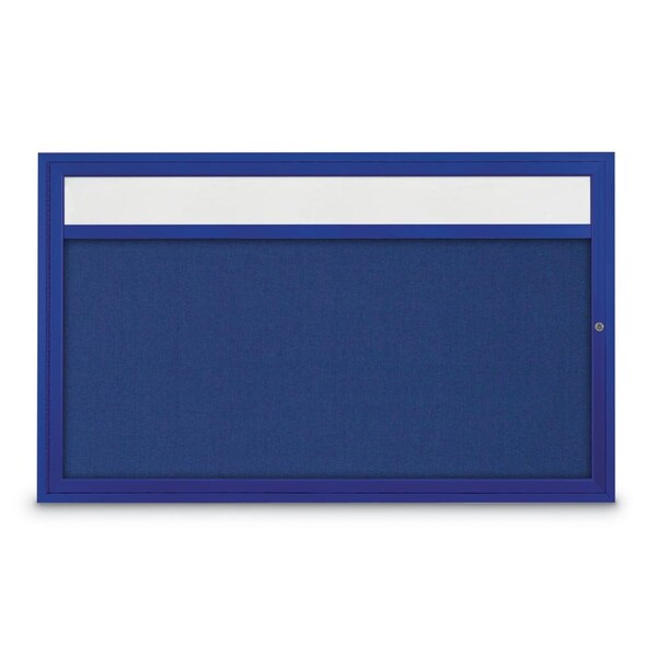 Hinge-less Radius Corkboard, 30"x36", Black Alum Frame/Black